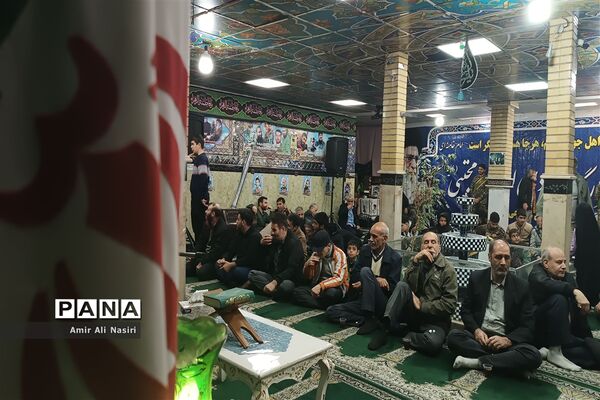 مراسم سالگرد شهادت شهید مدافع حرم، رضا عباسی در حسینیه شهید هاشمی ملارد