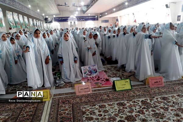 آیین جشن فرشته‌ها در مصلی امام خامنه‌ای(مدظله العالی) شهرستان شیروان