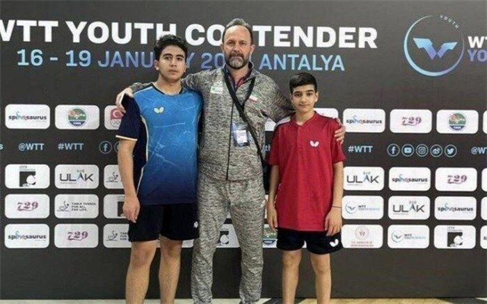 صعود پینگ‌پنگ‌بازان نوجوان ایران به جمع برترین‌های  کانتندر ترکیه