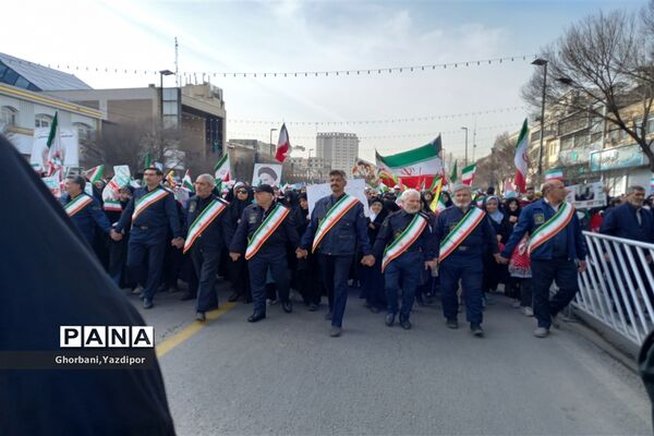 راهپیمایی یوم‌الله ۲۲ بهمن ماه سال ۱۴۰۲ در مشهد