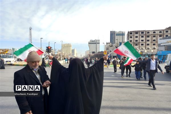 راهپیمایی یوم‌الله ۲۲ بهمن ماه سال ۱۴۰۲ در مشهد