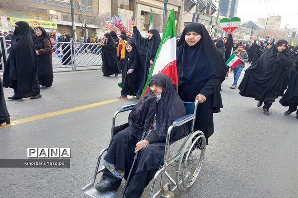 راهپیمایی یوم‌الله ۲۲ بهمن ماه سال ۱۴۰۲ در مشهد