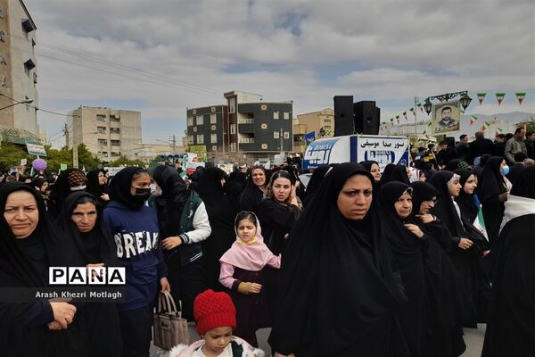 مراسم راهپیمایی یوم الله ۲۲ بهمن در کازرون