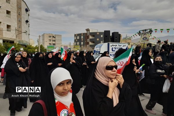 مراسم راهپیمایی یوم الله ۲۲ بهمن در کازرون