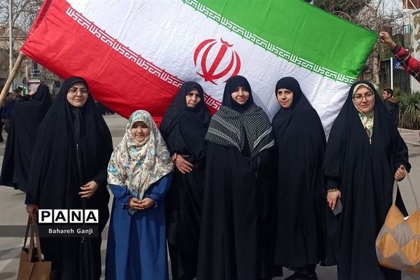 راهپیمایی ۲۲ بهمن ماه همزمان با چهل و پنجمین سالگرد پیروزی انقلاب اسلامی در نیشابور