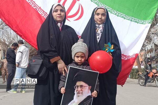 راهپیمایی ۲۲ بهمن ماه همزمان با چهل و پنجمین سالگرد پیروزی انقلاب اسلامی در نیشابور
