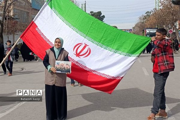 راهپیمایی ۲۲ بهمن ماه همزمان با چهل و پنجمین سالگرد پیروزی انقلاب اسلامی در نیشابور