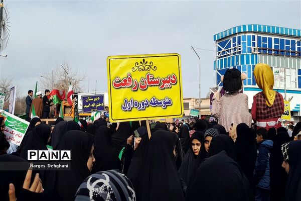 راهپیمایی یوم الله ۲۲ بهمن در شهرستان کاشمر