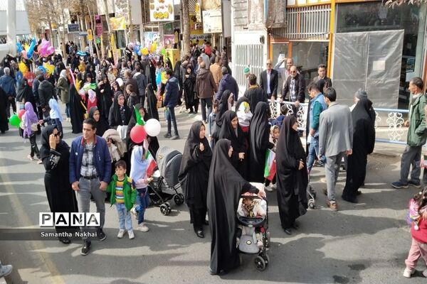 راهپیمایی یوم الله ۲۲ بهمن در شهرستان کاشمر