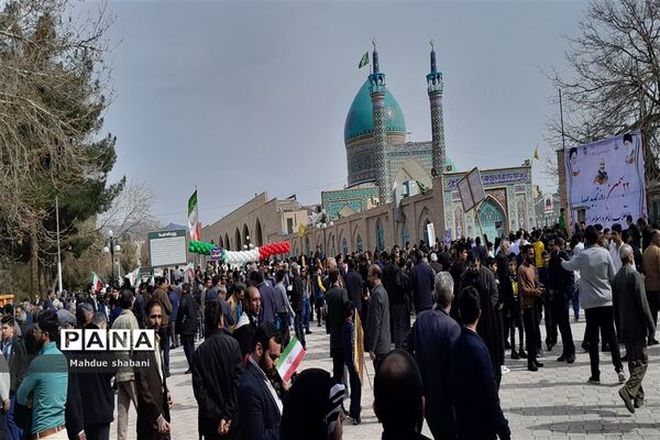 راهپیمایی یوم الله ۲۲ بهمن در شهرستان کاشمر