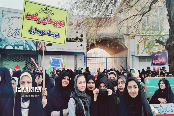 راهپیمایی یوم الله ۲۲ بهمن در شهرستان کاشمر
