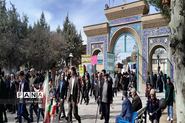 راهپیمایی یوم الله ۲۲ بهمن در شهرستان کاشمر