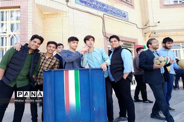 برگزاری مسابقات ورزشی دبیرستان نمونه آیت الله خامنه‌ای کاشمر