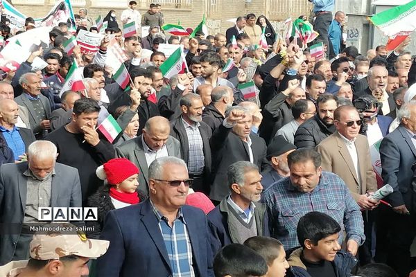 حضور حماسی و پرشور مردم شهرستان بیضا در راهپیمایی ۲۲ بهمن ماه