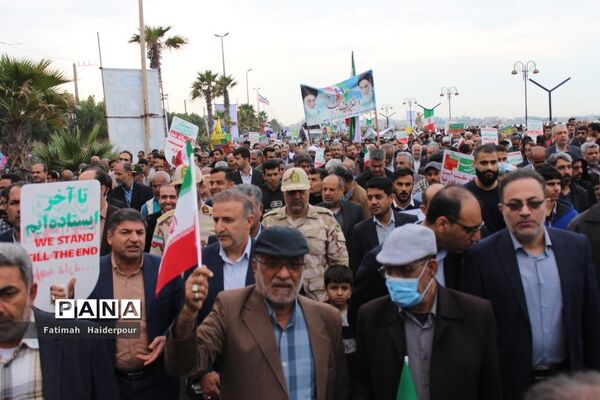 راهپیمایی ۲۲ بهمن در بوشهر