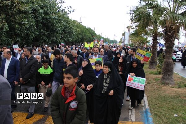 راهپیمایی ۲۲ بهمن در بوشهر