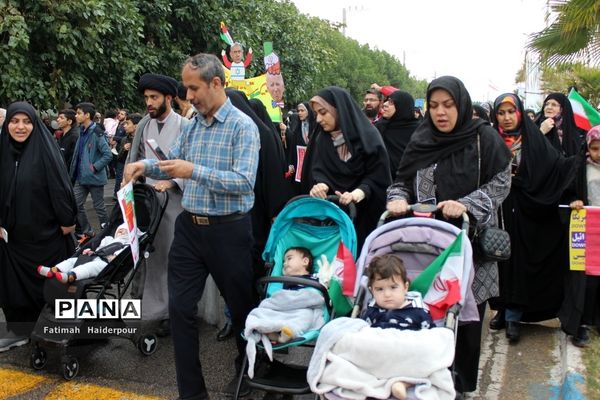 راهپیمایی ۲۲ بهمن در بوشهر