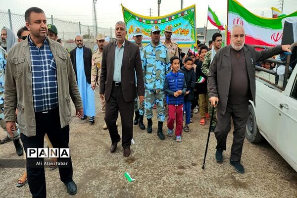 راهپیمایی ۲۲ بهمن در جزیره شیف