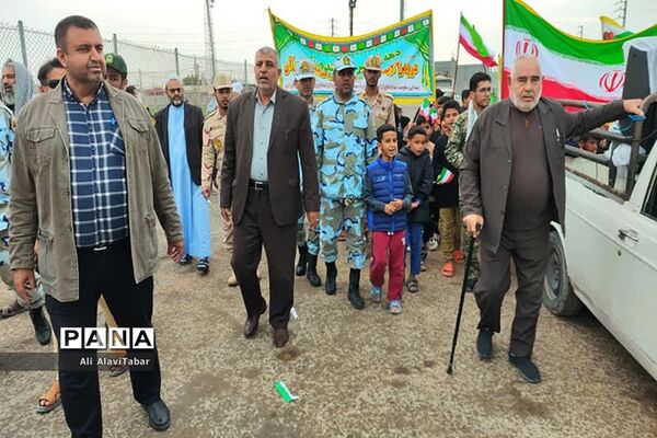 راهپیمایی ۲۲ بهمن در جزیره شیف