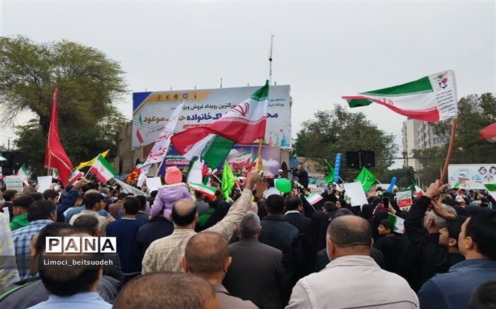 راهپیمایی باشکوه ۲۲ بهمن در شادگان/ فیلم