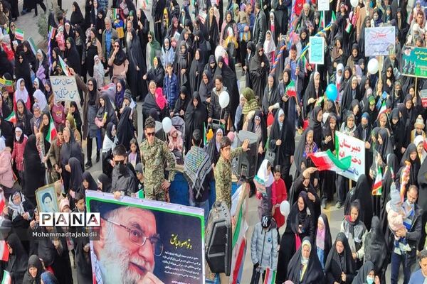 مراسم راهپیمایی یوم الله 22 بهمن در شهرستان سبزوار