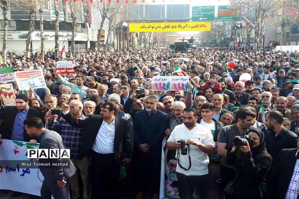 راهپیمایی ۲۲ بهمن در  قائمشهر