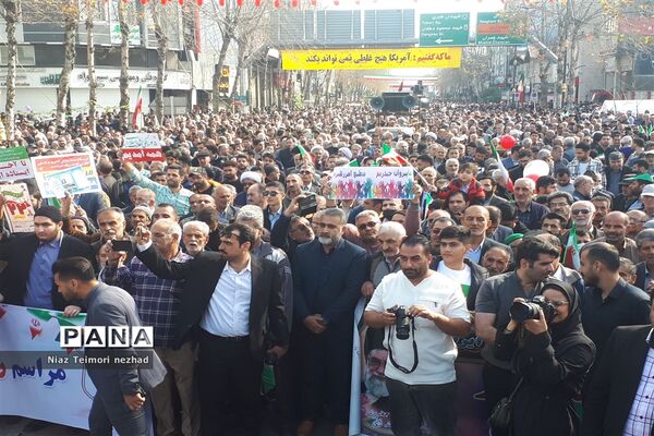 راهپیمایی ۲۲ بهمن در  قائمشهر