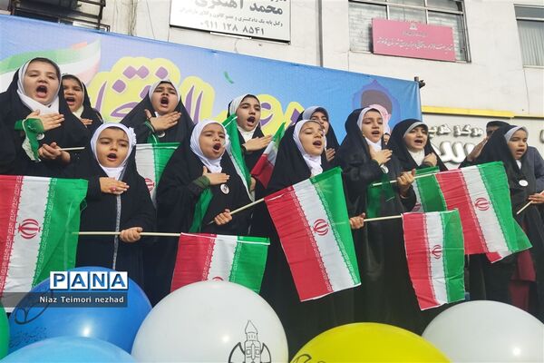 راهپیمایی ۲۲ بهمن در  قائمشهر