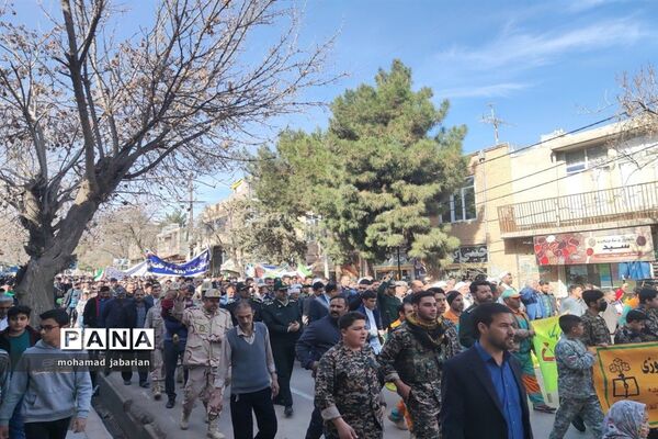 راهپیمایی 22 بهمن در شهرستان کلات