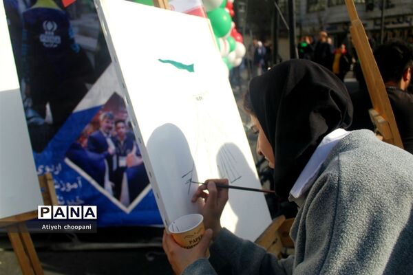 برپایی غرفه سازمان دانش‌آموزی شهر تهران