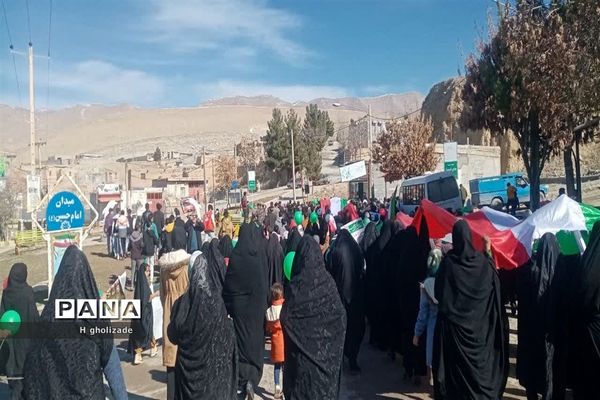 راهپیمایی  یوم الله ۲۲ بهمن در شهر لوجلی شهرستان شیروان