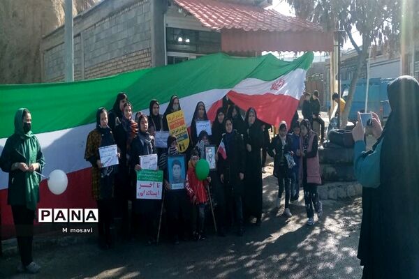 راهپیمایی  یوم الله ۲۲ بهمن در شهر لوجلی شهرستان شیروان