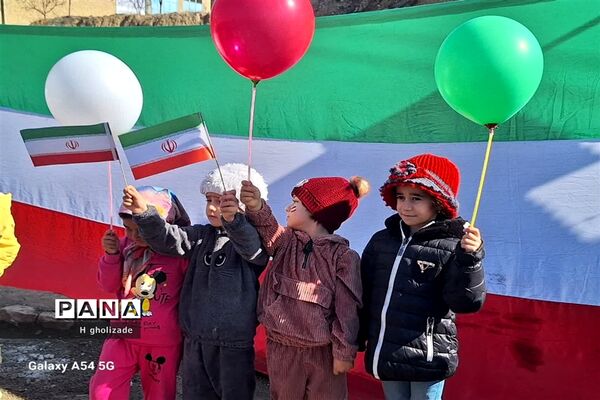 راهپیمایی  یوم الله ۲۲ بهمن در شهر لوجلی شهرستان شیروان