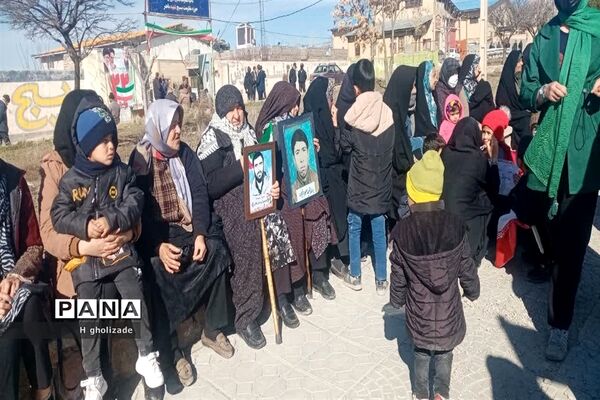راهپیمایی  یوم الله ۲۲ بهمن در شهر لوجلی شهرستان شیروان