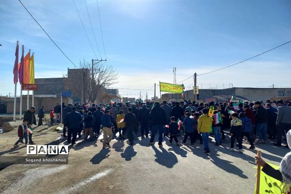 حضور گسترده مردم انقلابی شهر تیتکانلو در راهپیمایی ۲۲ بهمن ماه