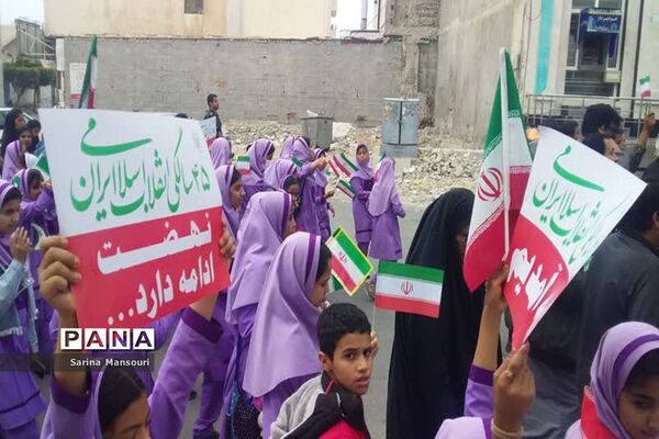راهپیمایی ۲۲ بهمن  در عسلویه