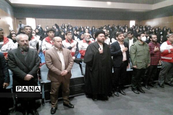 گرامیداشت چهلمین روز شهدای حادثه تروریستی کرمان در شهرستان قدس