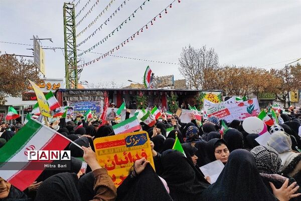 راهپیمایی 22 بهمن در نیشابور