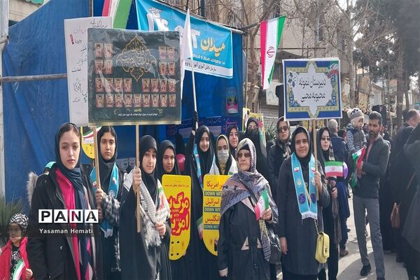 راهپیمایی 22 بهمن در نیشابور