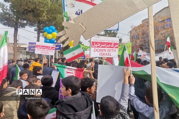 راهپیمایی یوم الله ۲۲ بهمن در خلیل آباد
