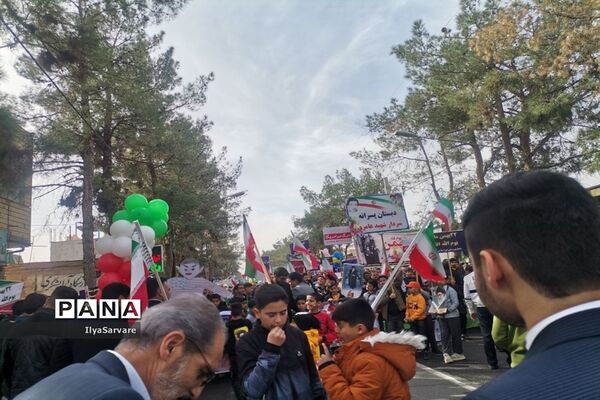 راهپیمایی یوم الله ۲۲ بهمن در خلیل آباد