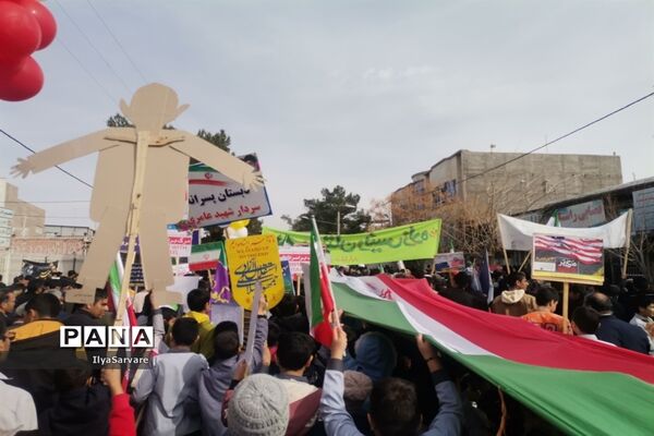 راهپیمایی یوم الله ۲۲ بهمن در خلیل آباد
