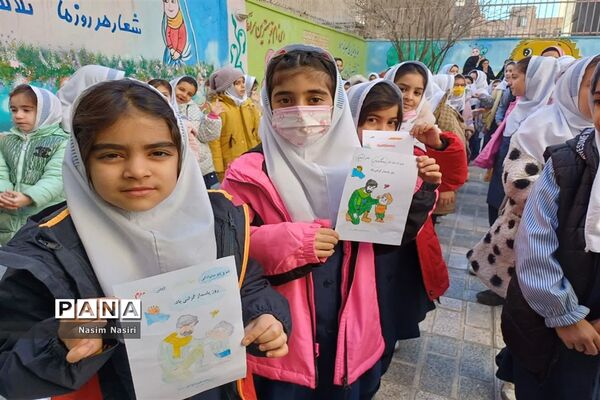 جشن میلاد امام‌حسین(ع) در دبستان سارا شهرستان ملارد