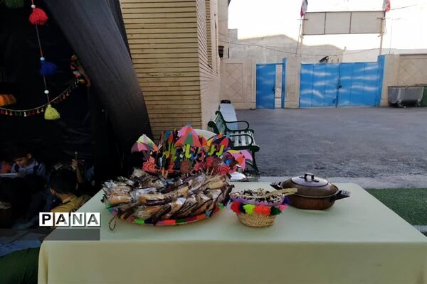 تدریس نشانه «‌چ» با برپایی سیاه چادر عشایر