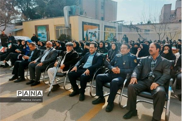 آئین جشن بزرگ اعیاد شعبانیه و روز جانباز در دبیرستان سمیه منطقه ۱۳