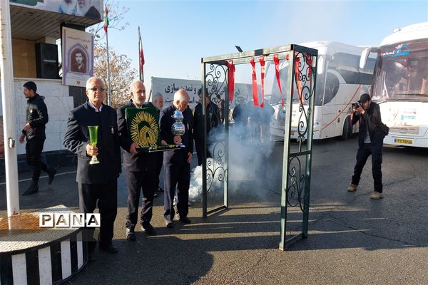 بدرقه کاروان راهیان نور از منطقه 5 تهران