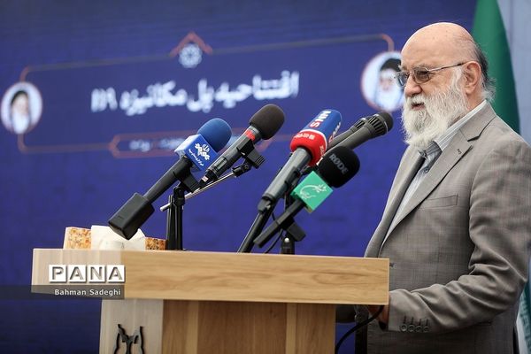 آیین بهره برداری از اولین پل مجهز به سیستم مکانیزه برف زدایی