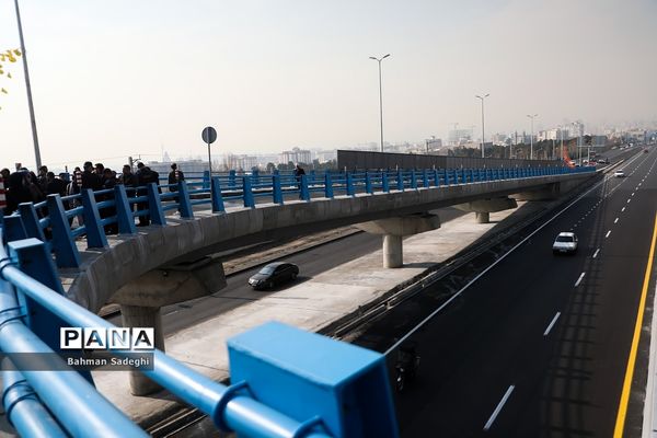 آیین بهره برداری از اولین پل مجهز به سیستم مکانیزه برف زدایی