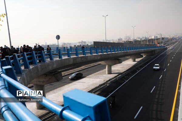آیین بهره برداری از اولین پل مجهز به سیستم مکانیزه برف زدایی