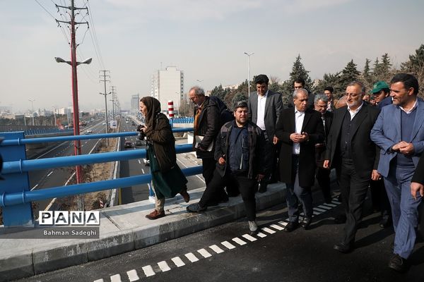 آیین بهره برداری از اولین پل مجهز به سیستم مکانیزه برف زدایی